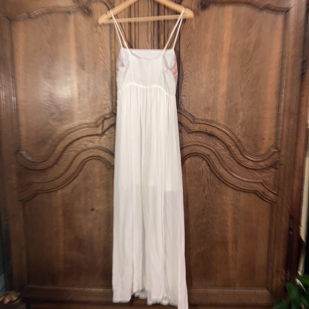 Flying Tomato Embroidered Cream Maxi Dress - Picture 8 of 12